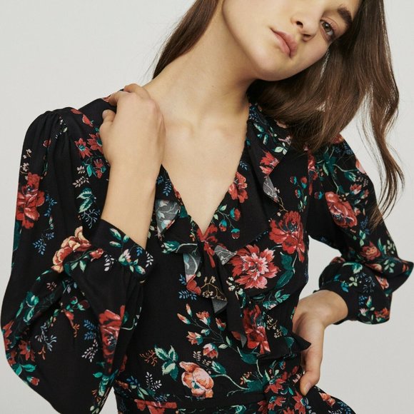 Maje floral midi dress - Picture 3 of 6